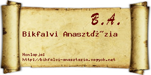 Bikfalvi Anasztázia névjegykártya